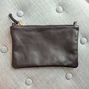 Clare V. Wallet Clutch - Dark Chocolate Brown Leather